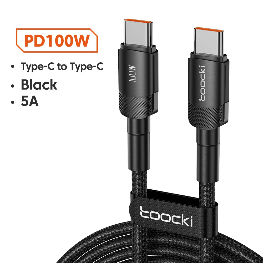 Toocki 100W Typ-C Schnellladekabel