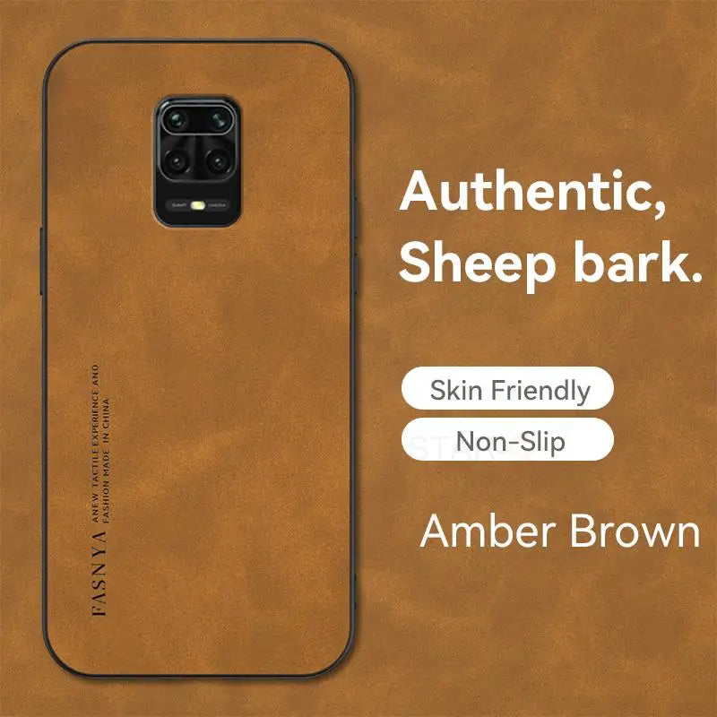 Luxus Schafsleder Hülle für Redmi Note 9