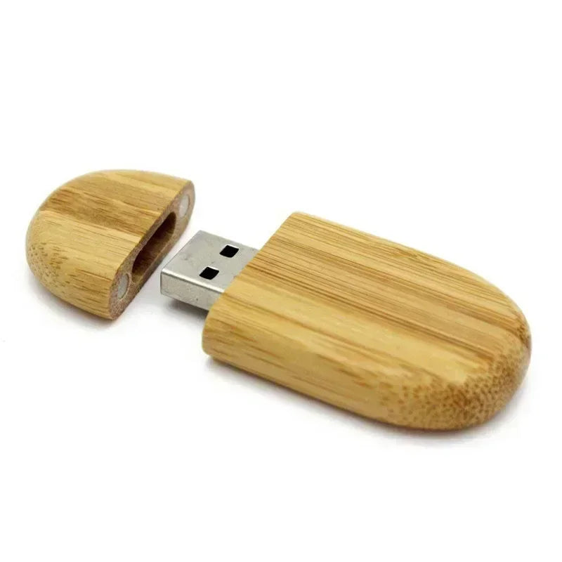 JASTER USB-Stick 2.0 128 GB Holz mit Logo
