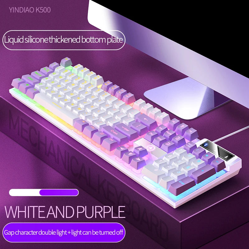 Gaming-Tastatur 104 Tasten RGB Kabel