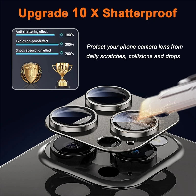 Metall Kamera Schutzglas iPhone