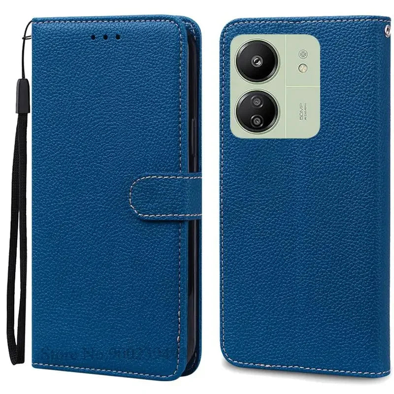 Leder Klapphülle für Redmi 13C