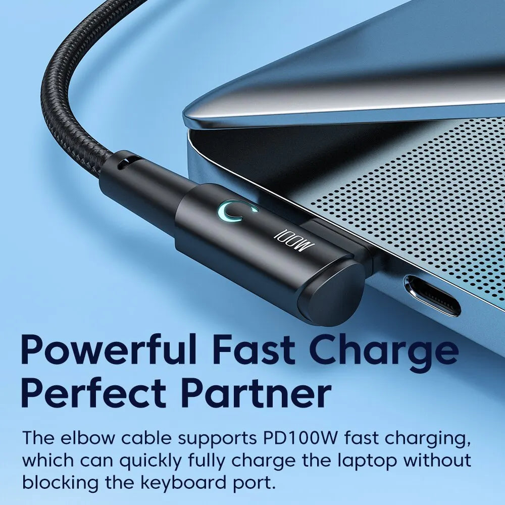 Toocki 100W USB-C 90° Ladekabel