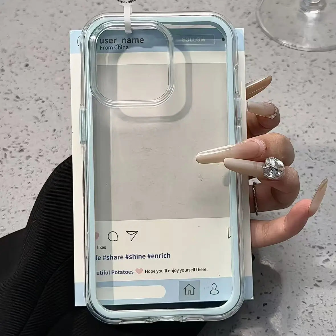 Luxus Candy Rahmen iPhone Hülle