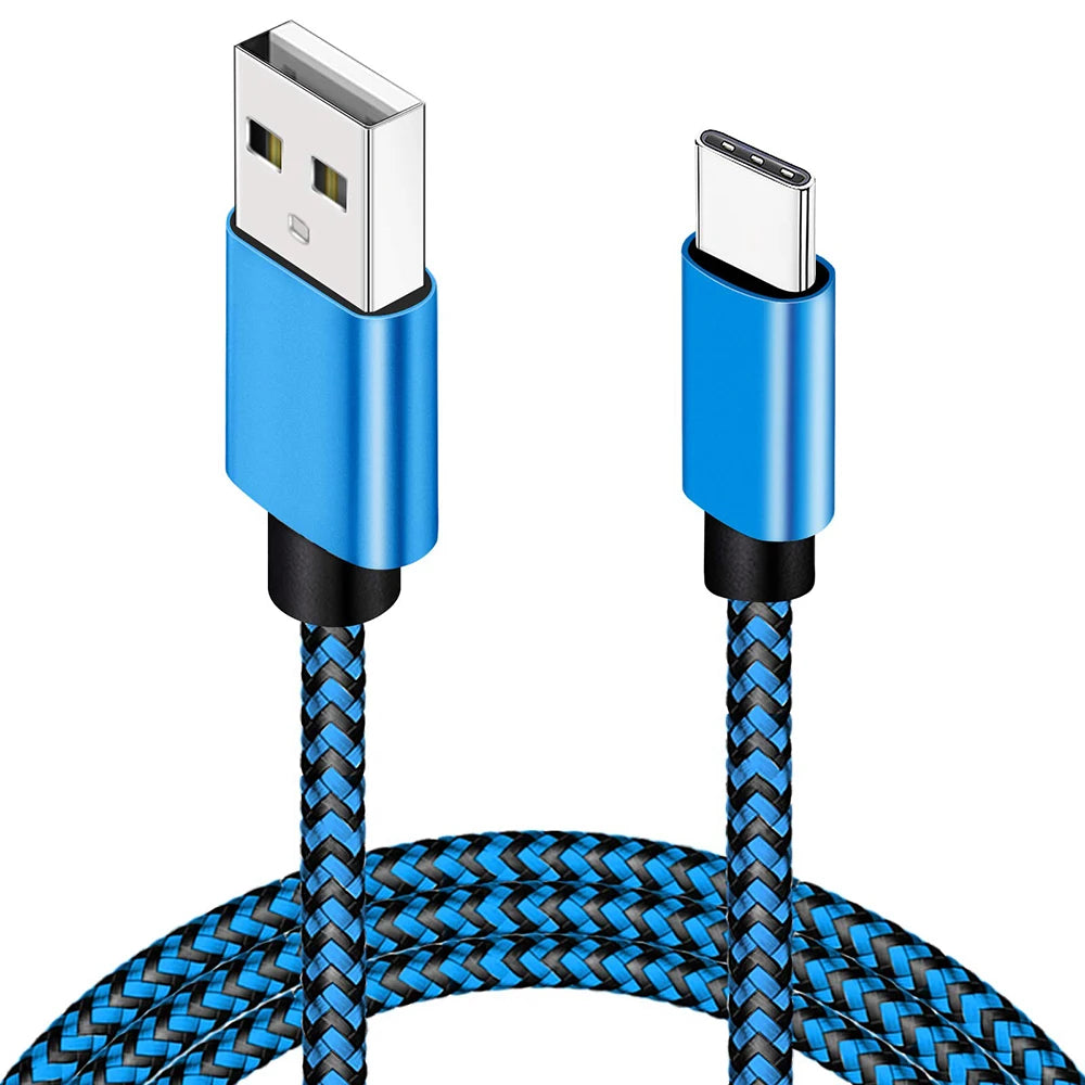 USB Typ-C Schnellladekabel Nylon 1-3m