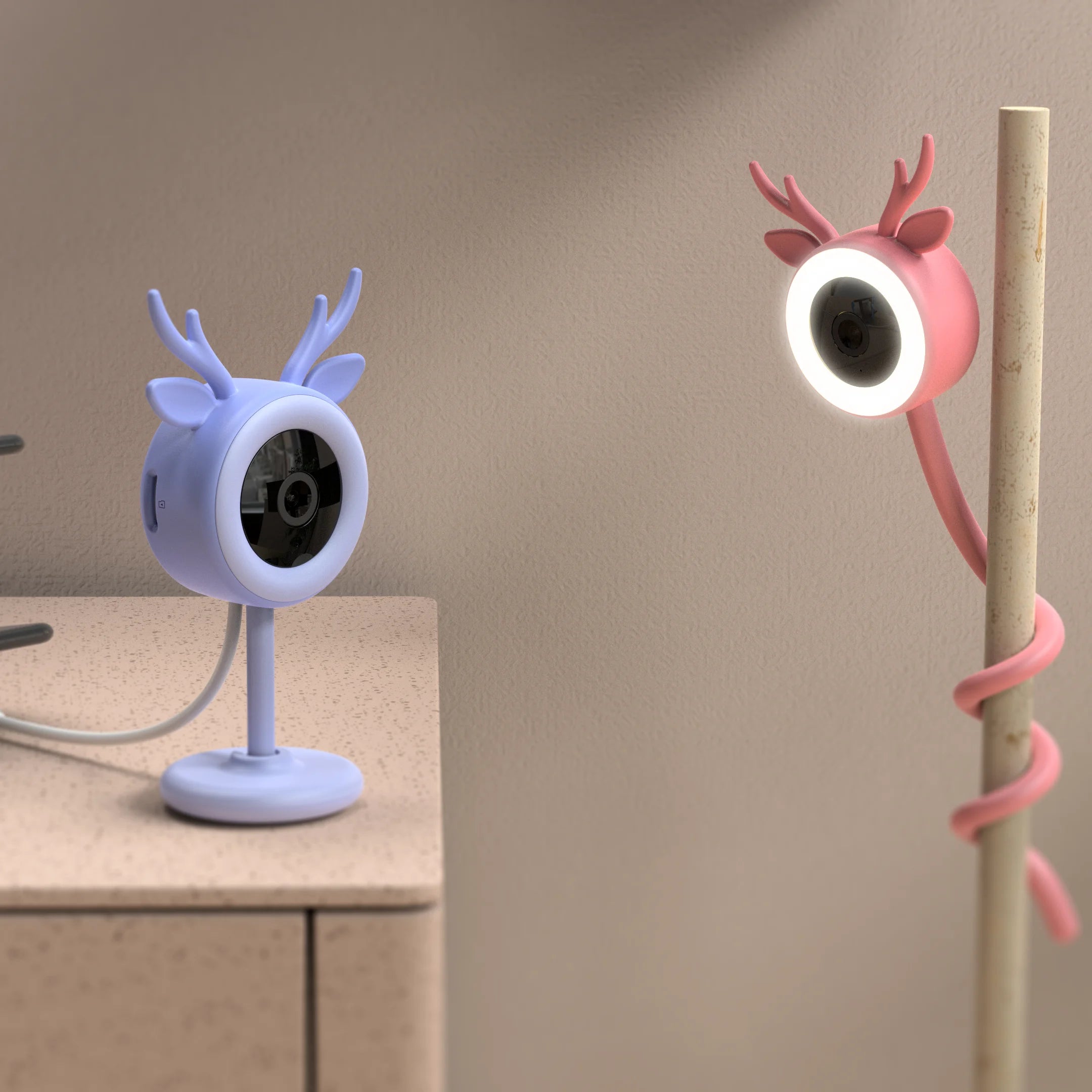 2K HD Baby Monitor Mini Kamera mit WLAN und Nachtsicht