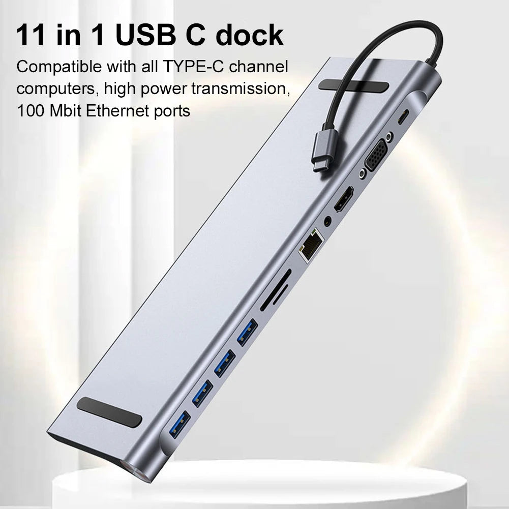 11-in-1 USB-C Hub mit HDMI & VGA