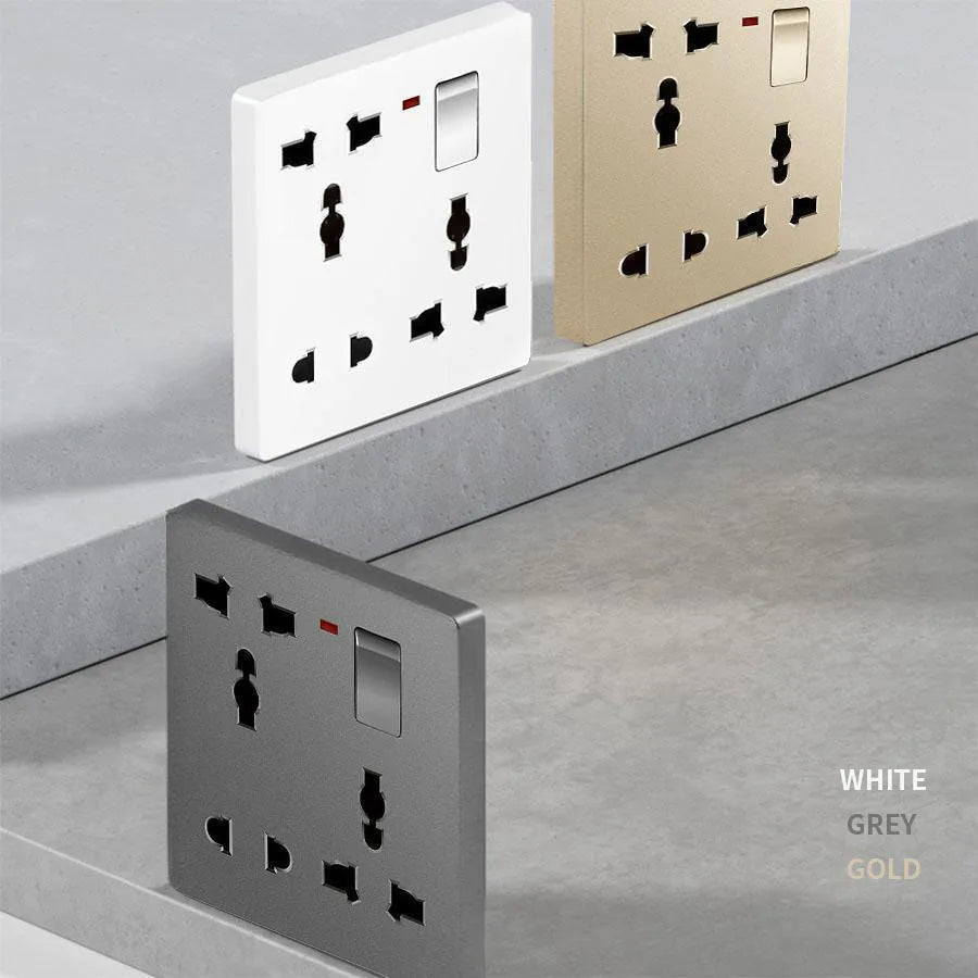 UK 8-hole high-performance wall socket for kitchens, 13A