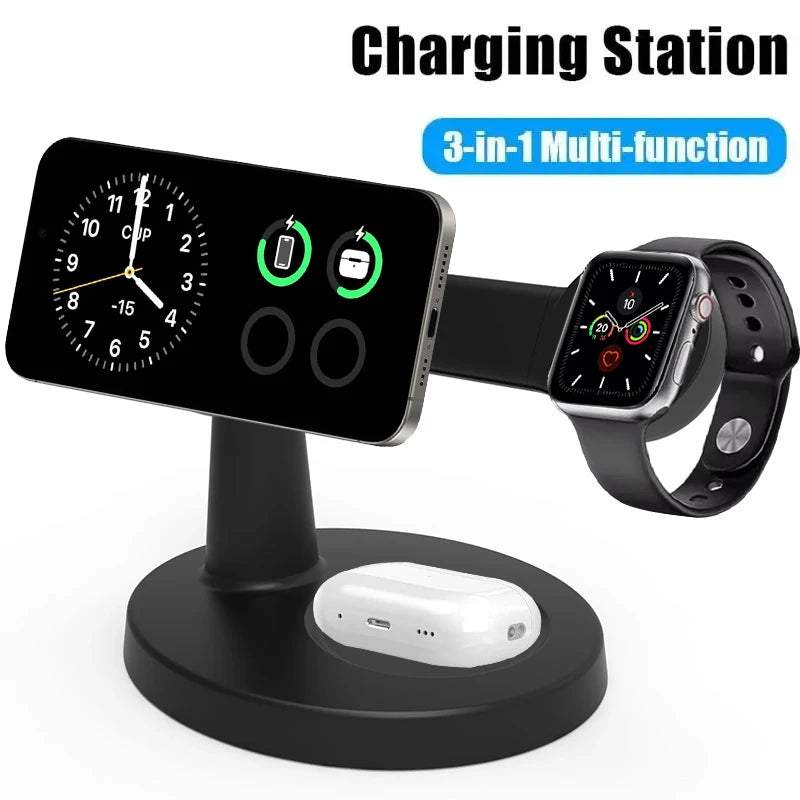 3-in-1 Magnetische Wireless Ladestation für Apple