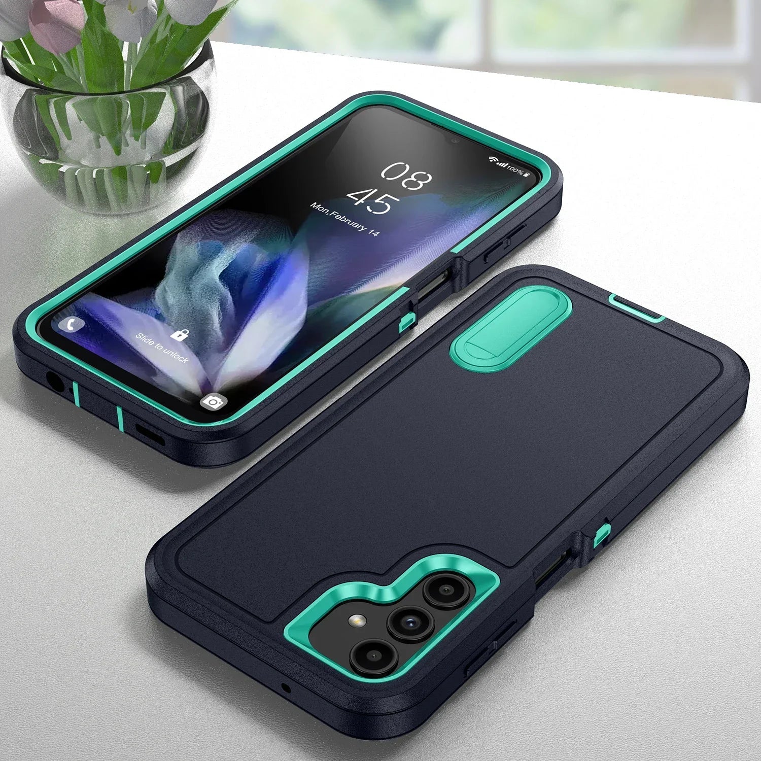 Robuste Anti-Schock-Hülle mit Ständer für Samsung