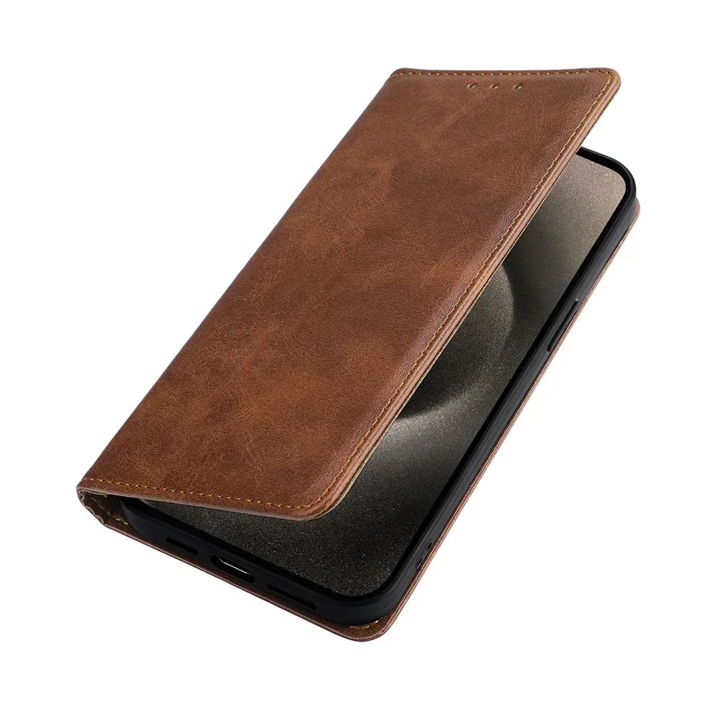 Klassische Leder Brieftasche Hülle OnePlus