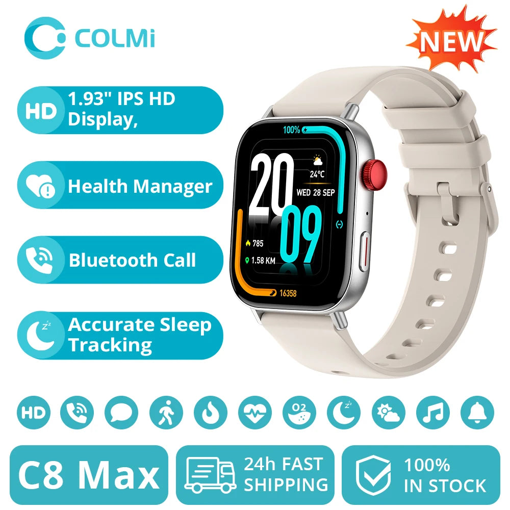 Smartwatch mit HD Display & Anruffunktion für Damen & Herren
