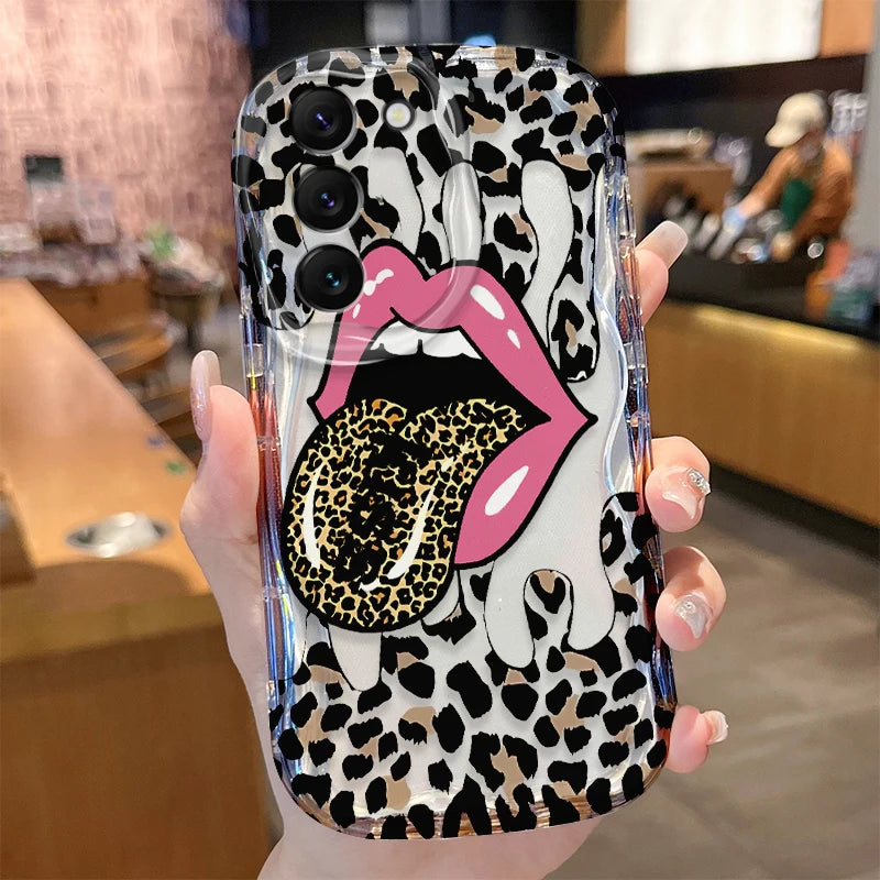 Leopardenhülle für Galaxy S24–A50 Stylisch & Robust