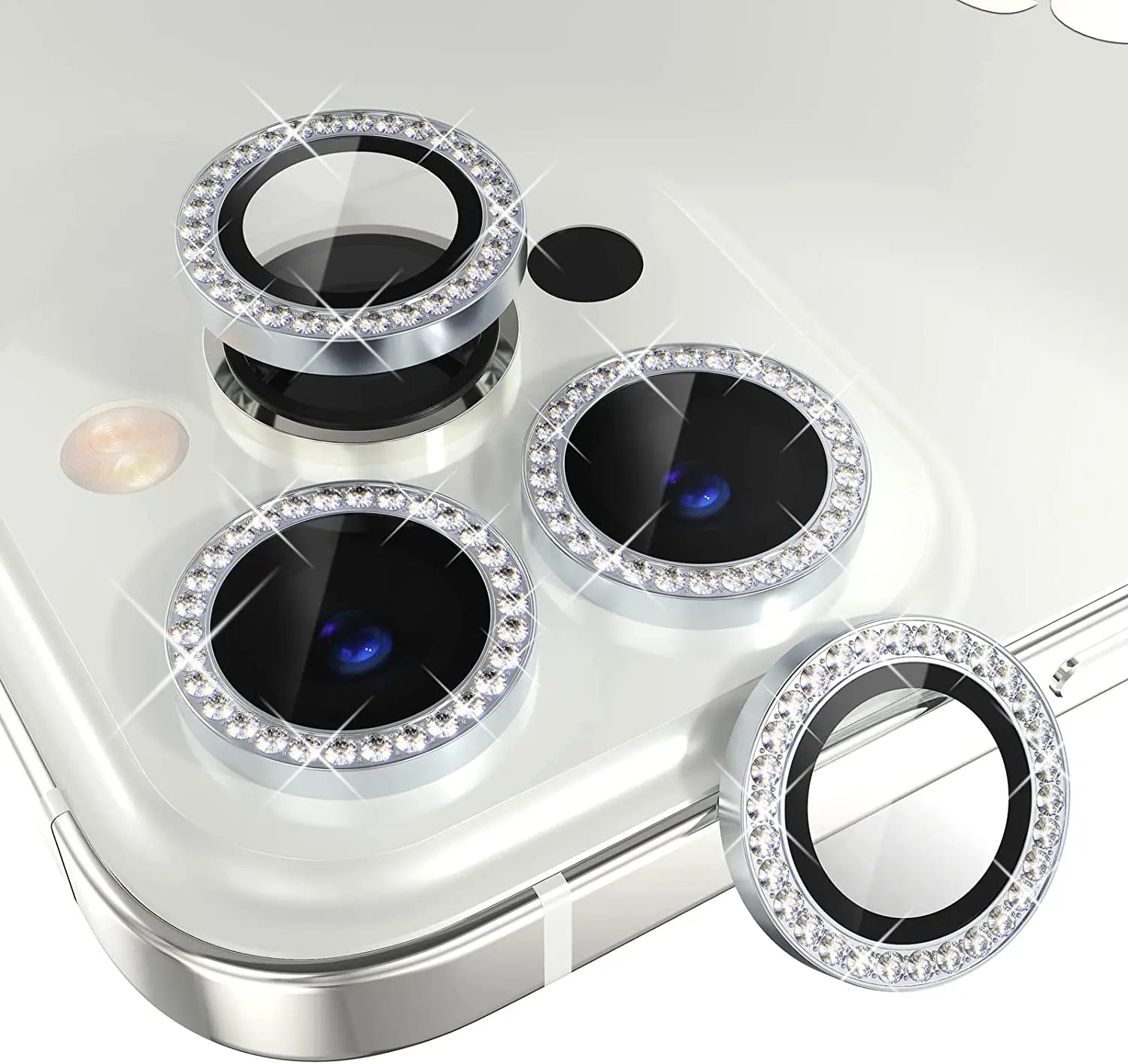 Glitzer Diamant Kamera Schutz iPhone