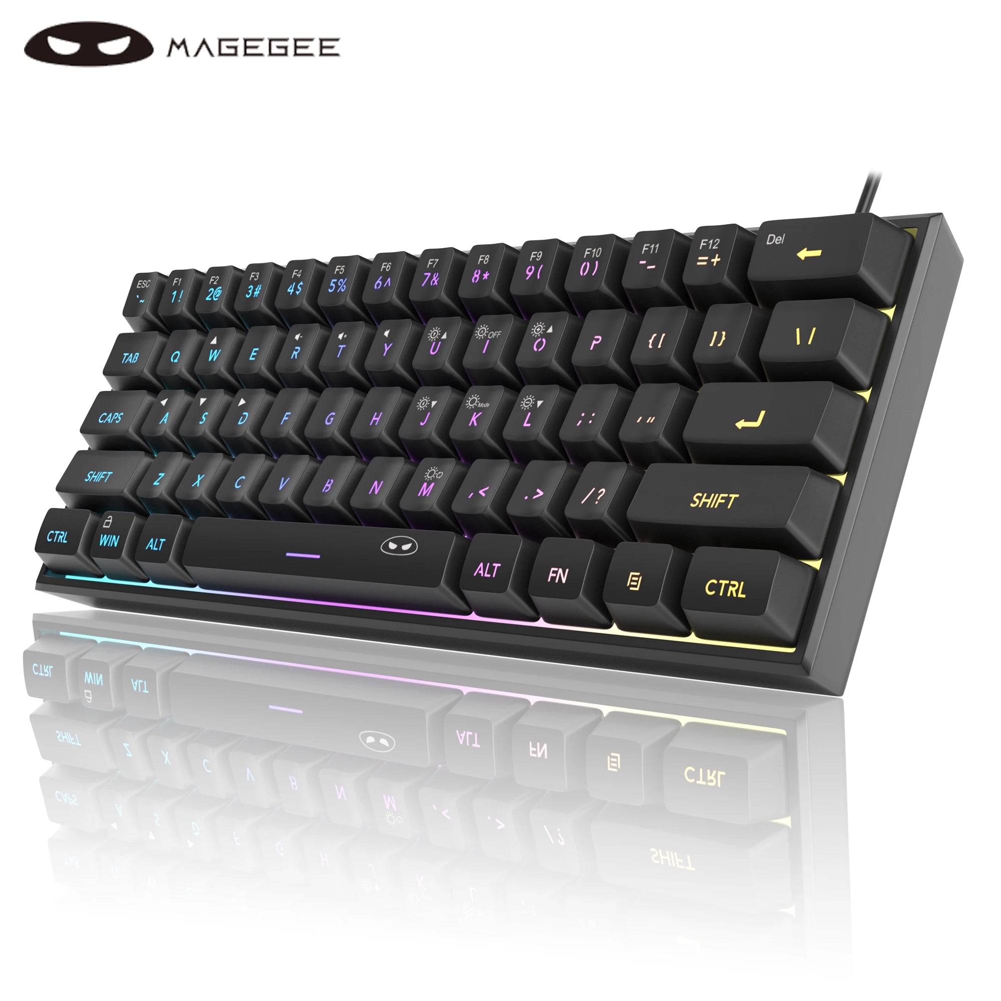 MageGee TS91 60 % Mini RGB Gaming-Tastatur