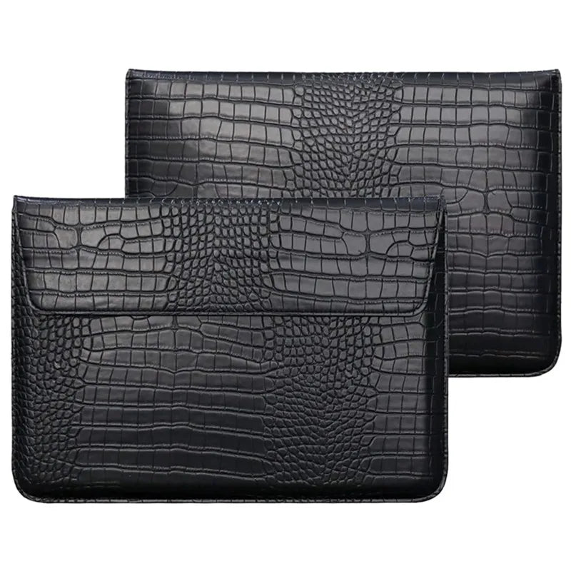 Krokodil-Leder Laptop Sleeve MacBook