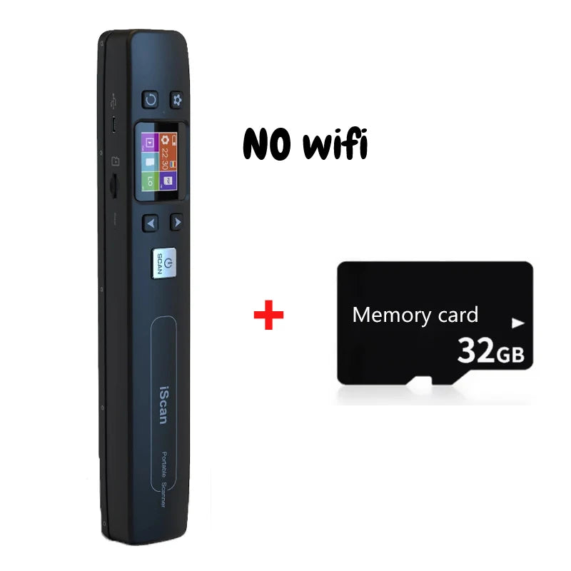 Tragbarer iScan Foto-Dokumentenscanner 1050 DPI WiFi