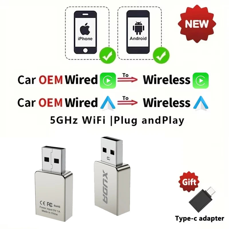 Wireless CarPlay Adapter 2025 für Nissan