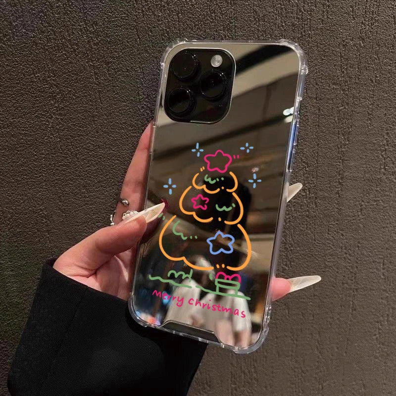 Weihnachtsbaum Stern Spiegel Handyhülle für S25