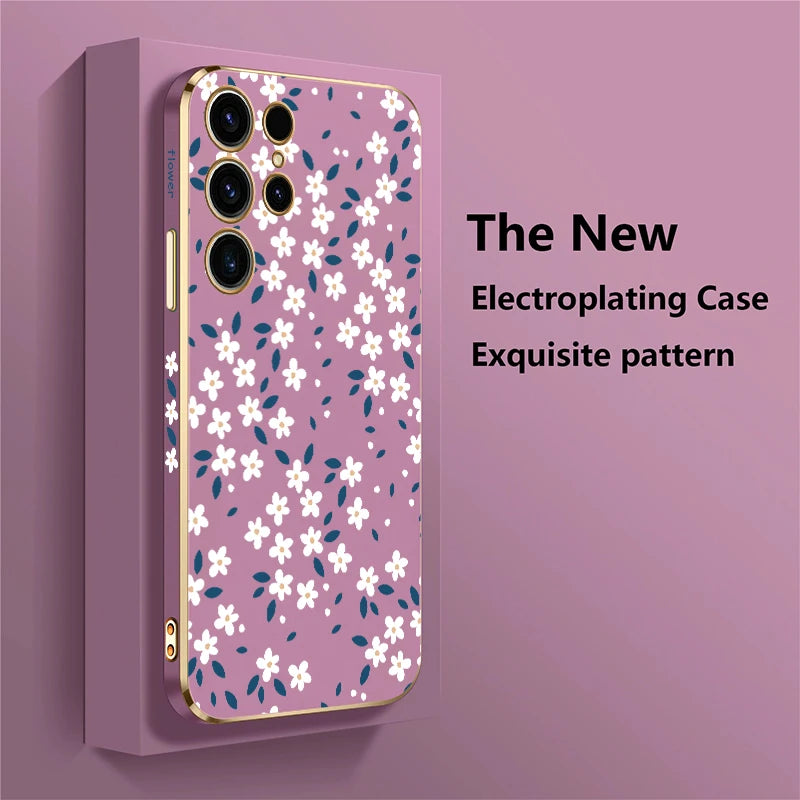 Stylische Blüten Hülle für Samsung Galaxy S25 Ultra