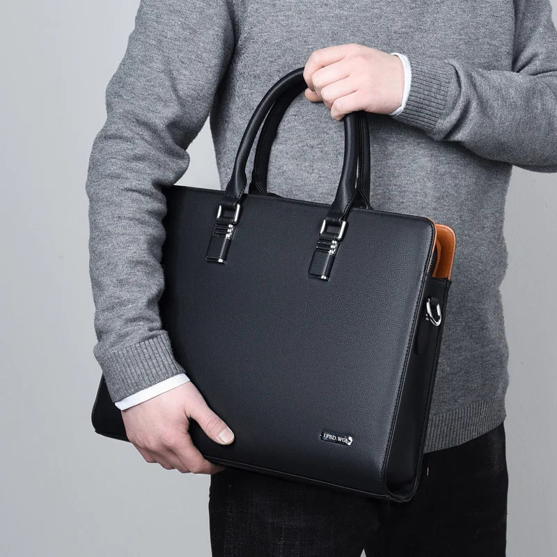 MOTAORA Echtleder Laptoptasche 14-15,6 Zoll