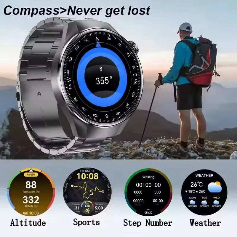 G5 Plus Smartwatch Herren 2025 mit AMOLED & GPS